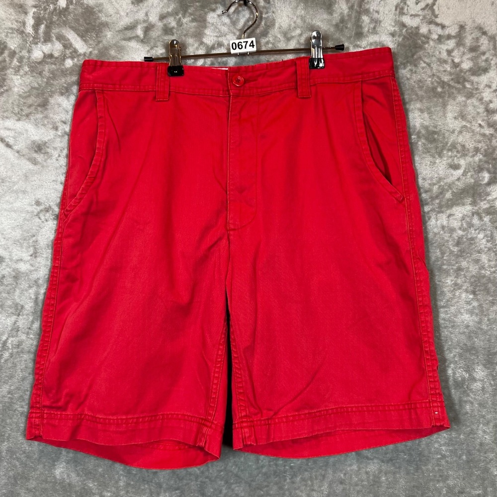 St John's Bay Shorts Men's 36‎ Coral 36 Preppy Teacher Casual Chino